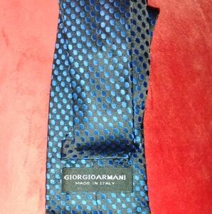 Giorgio Armani Blue and Black Men's Tie